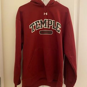 Temple University Under Armour Hoodie Sweatshirt